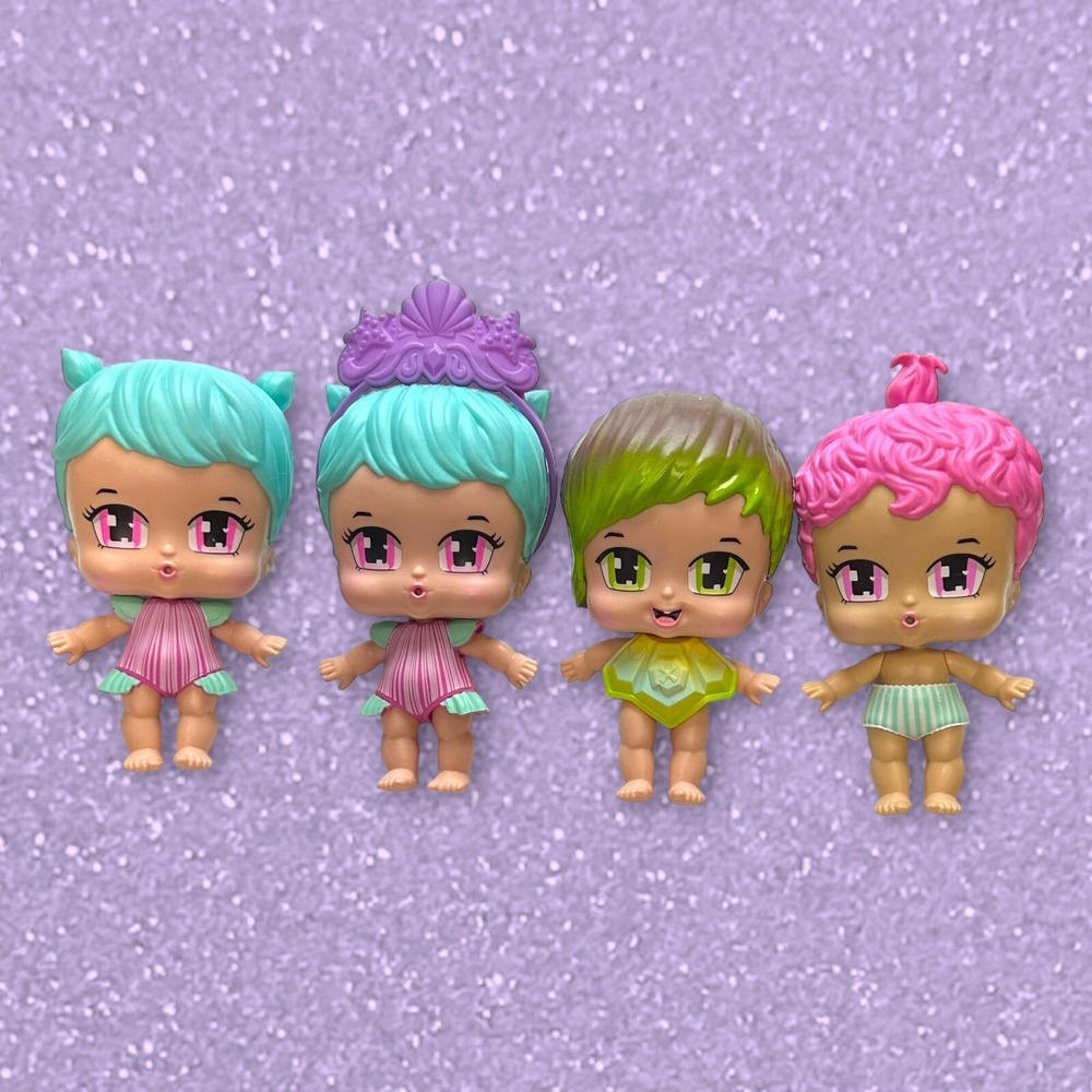 Jay At Play Boxy Babies Figures Dolls Charlie Boy & Girls Bundle Lot of 4